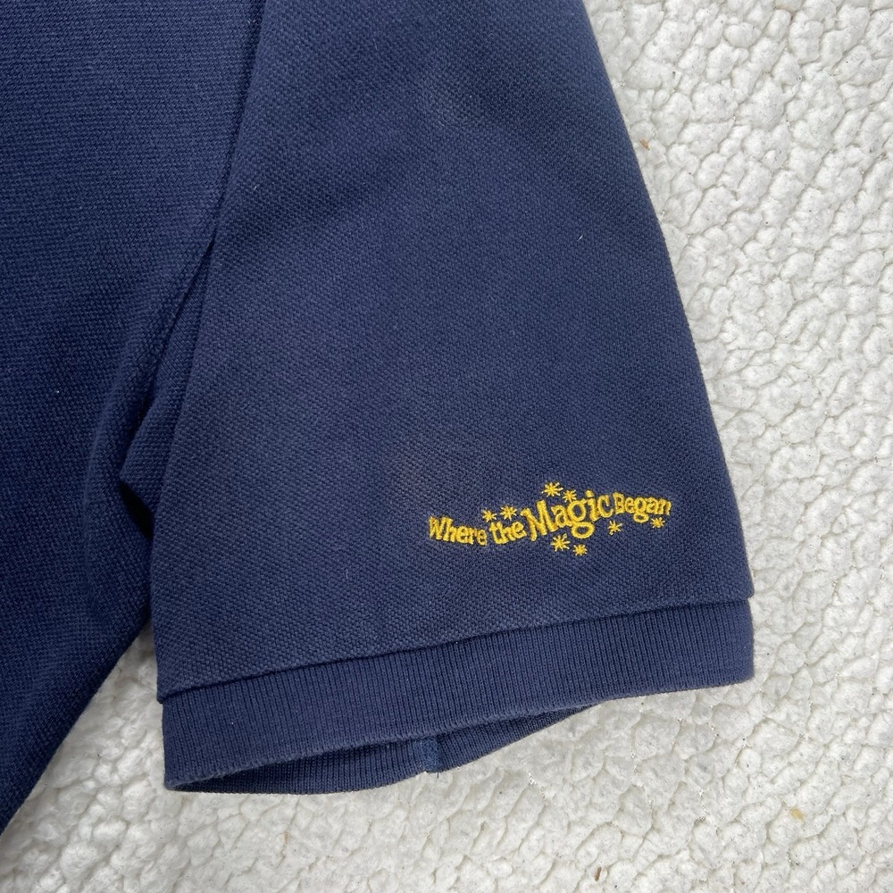 Disneyland‎ Resort Polo Shirt Men's XL Navy Blue Mickey Embroidered Logo - Picture 6 of 11